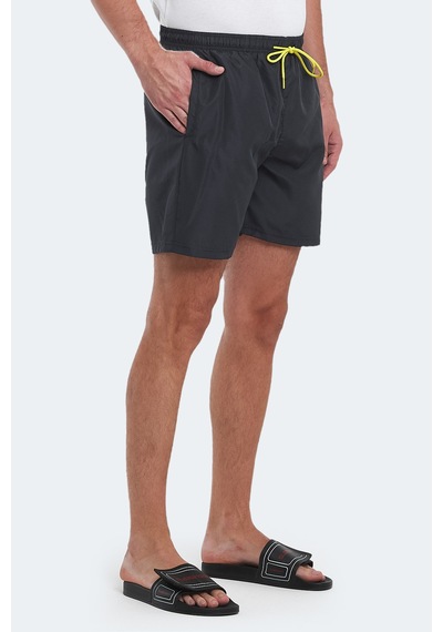 Slazenger Reno Erkek Cepli Deniz Şortu Koyu Gri Mayo Koyu Gri