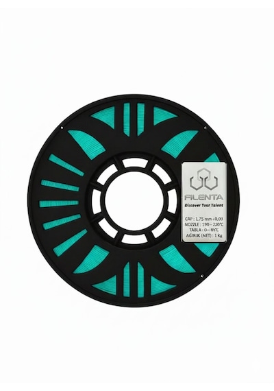 Filenta Turkuaz Pla Premium Filament 1.75 Mm. 1kg 1