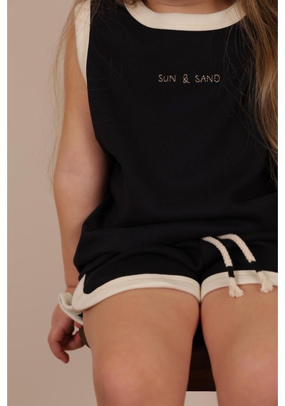 Ohlalakoala Siyah Unisex Atlet Şort Takım