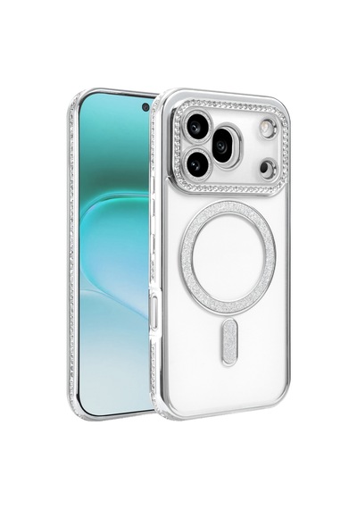 Newface Huawei Honor 600 Pro Joke Simli Magneticsafe Kılıf Gümüş