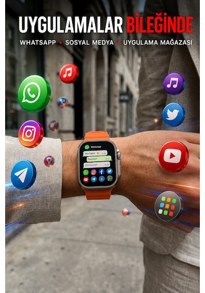 Hello Watch Ultra 2.0 49 MM Akıllı Saat (İthalatçı Garantili)