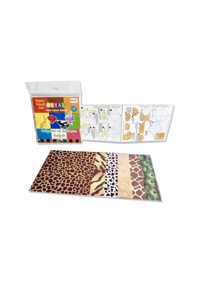Bigibu Origami Ve Süsleme Kağıdı Hayvan Desenli Seri 8680422509890