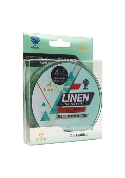 Dft Bojin 4x Linen İp Misina 0.45 Mm 300 M Yeşil