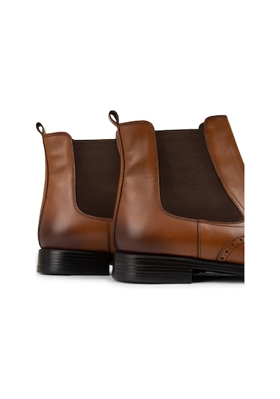 Deery Hakiki Deri Taba Rengi Erkek Chelsea Bot - 01920mtbac01 Taba