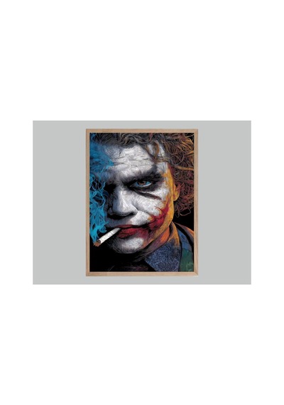 Poster Ahşap Çerçeveli Dekoratif Tablo Çok Renkli - 869075643 Çok Renkli
