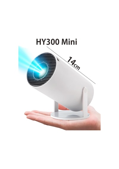 Coverzone Hy300 Mini Projeksiyon Wifi 6 Bt5.0, Android 11.0