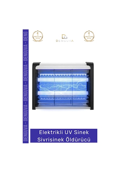 Sineköldürücü Elektrikli Uv Morötesi Lamba Orta Boy İç Mekan Etkili Askılı Sinek Sivrisinek Öldürüc
