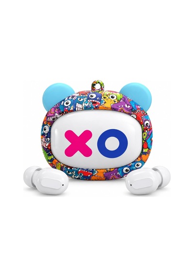 Monster G05d Bluetooth 5.4 Kablosuz Kulaklık, 3 Farklı Dönen Yüz Tasarımı, Graffiti Şarj Kutusu, Dokunmatik Kontrol, Düşük Gecikme, 150 Saat Bekleme