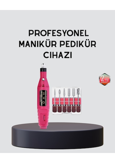 Tırnak Matkap Makinesi Profesyonel Manikür Pedikür Cihazı, Ayarlanabilir Hız Ve Sessiz Çal