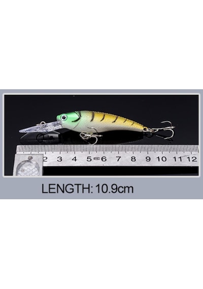 Profisher 8 Renk Uzun Çene Sert Sahte Yapay Yem 7.8 G 10.9 CM