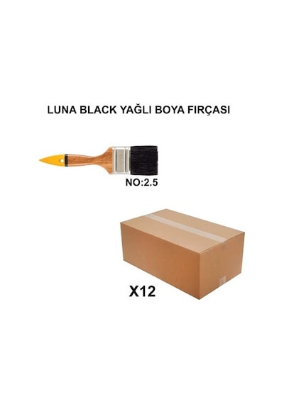 12 Adet Luna Black Yağlı Boya Fırçası İle Kolay Uygulama