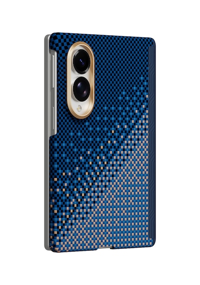 Galaxy Z Fold 8 Uyumlu Kılıf M-safe Özellikli Raptic Aramid Skinpro Serenity Serisi Kapak Lacivert