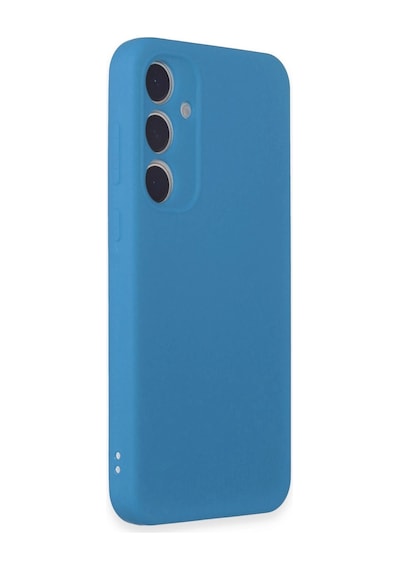 Samsung Uyumlu Galaxy A15 4g Kılıf First Silikon Mavi