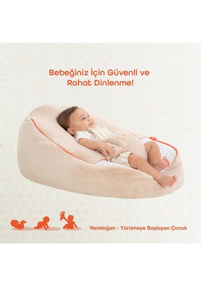 Gezenbebe Comfy Dolgulu Bebek Pufu 001
