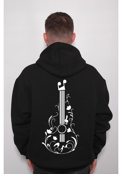 Gitar Guitar Solo Müzik Müsic Enstürman Sweatshirt Unisex Kapüşonlu Hoodie 001
