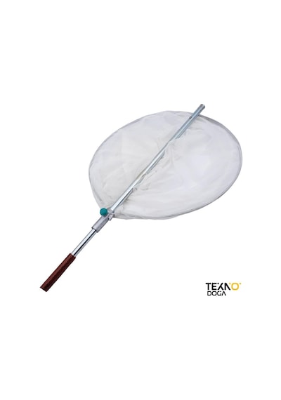 Tekno Doğa 40x60 Teleskobik Balık Avı Kepçesi Metal Saplı Beyaz