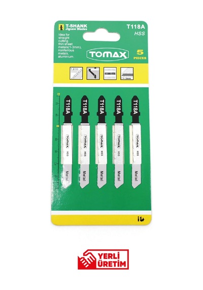 2250 Metal Kesme Dekupaj Ağzı T-118a 5 Li Paket Profesyonel Metal Kesim Ucu