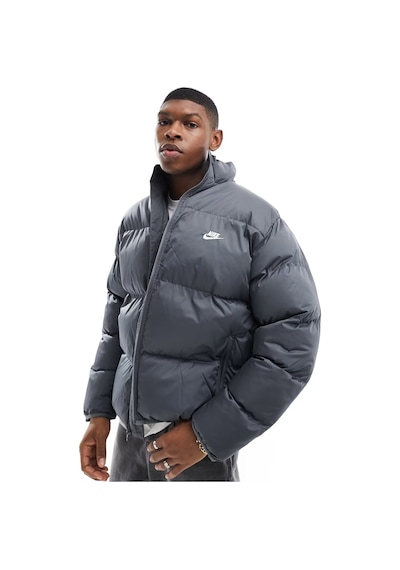 Nike Clup Puffer Synthetic Fill Full Zip Loose Fit Men's Jacket Erkek Bol Kesim Suitici Mont Gri Fb7368-068 Nike Clup Puffer Synthetic Fill Full Zip Loose Fit Men's Jacket Erkek Bol Kesim Suitici Mont Gri Fb7368-068