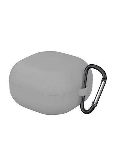 Forzacase Samsung Galaxy Buds 4 / 4 Pro İle Uyumlu Anahtar Askılıklı Bluetooth Kulaklık Kılıfı - Fc1216 Gri