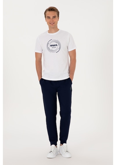 U.S. Polo Assn. Erkek Regular Fit Bisiklet Yaka Beyaz Tişört 50300261-VR013