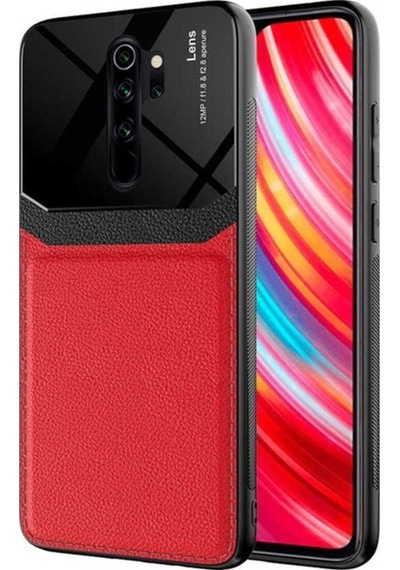 Xiaomi Redmi Note 8 Pro Kılıf Zore Emiks Kapak Kırmızı