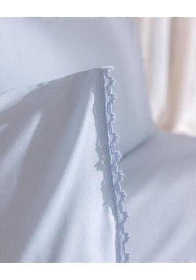 Madame Coco Mathilda Tek Kişilik %100 Pamuk Kopanakili Pike Takımı - Mavi 8684427332856 Çok Renkli