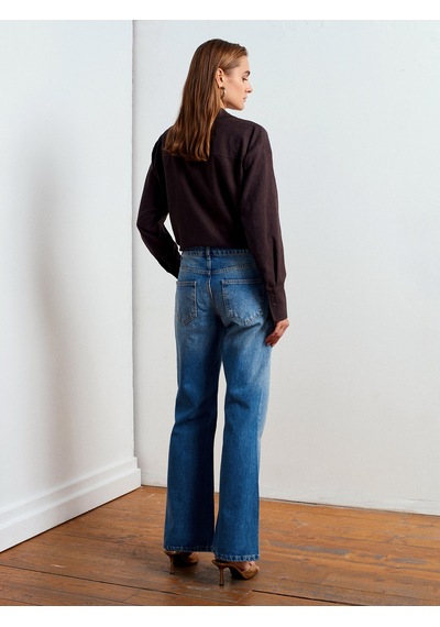 Dilvin 72060 Düşük Bel Denim Pantolon-tint Tint