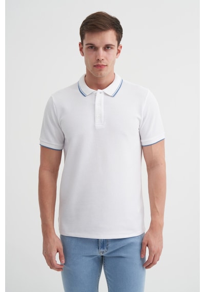 Cazador Erkek Beyaz Polo Yaka Tshirt 42470