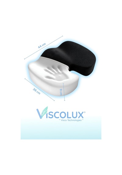Coccyx Ortopedik Oturma Minderi - Visco Kuyruk Sokumu Minderi Hemeroid Mavi 44x36x9,5 Diğer