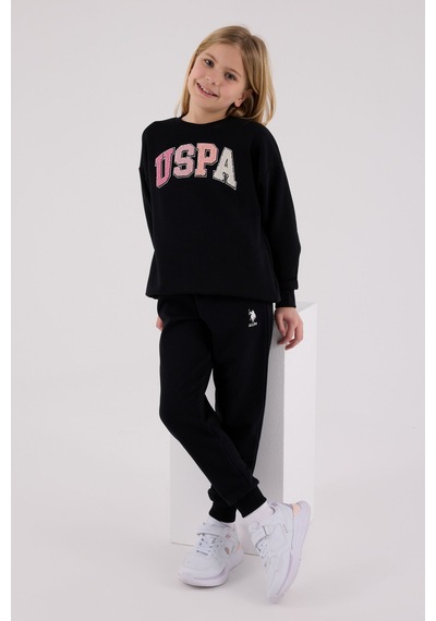 U.S. Polo Assn. U.s. Polo Assn Kız Çocuk Siyah Eşofman Takımı Us2306-c-v2 Siyah