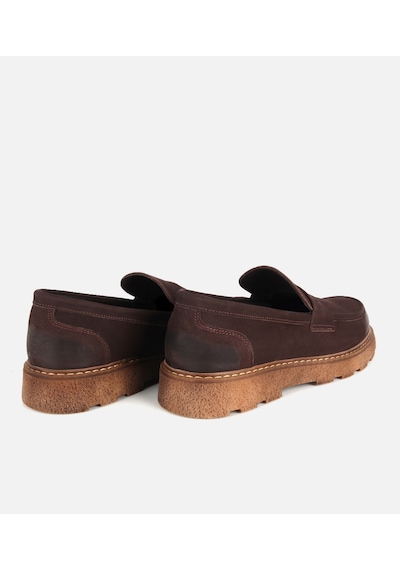 Hotiç Erkek Nubuk Deri Kahverengi Taban Detaylı Günlük Loafer 02ayh333820a480 02ayh333820a480