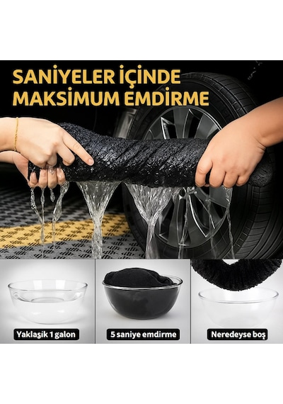 Coofbe Profesyonel 60x90cm 1200gsm Ultra Kalın Mikrofiber Araç Kurulama Havlusu Oto Yıkama Bezi Kurutma Havlusu