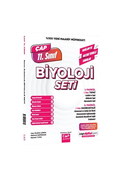 Çap Yayınları 11. Sınıf Biyoloji Maarif Model Set