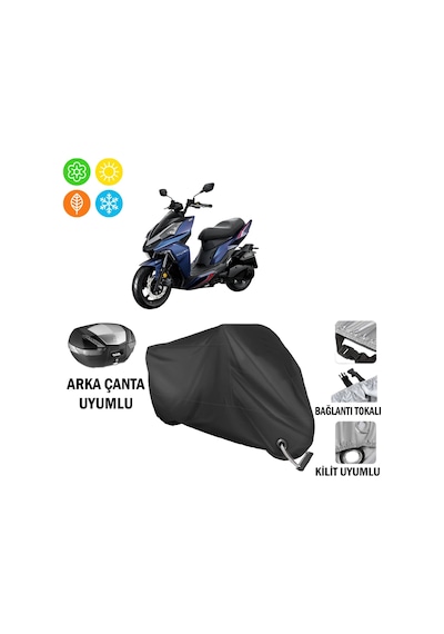 Sym Dragon Drg 160 Tcs Abs Motosiklet Brandası Arka Çanta Bağlantı,kilit Uyumlu Siyah