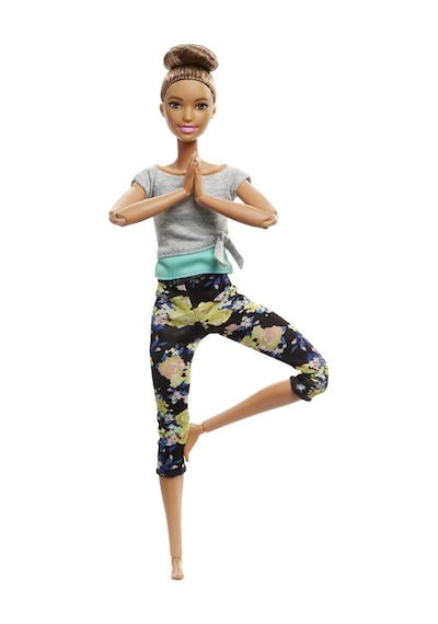 Ftg82 Kumral-Desenli Taytlı Sonsuz Hareket Barbie