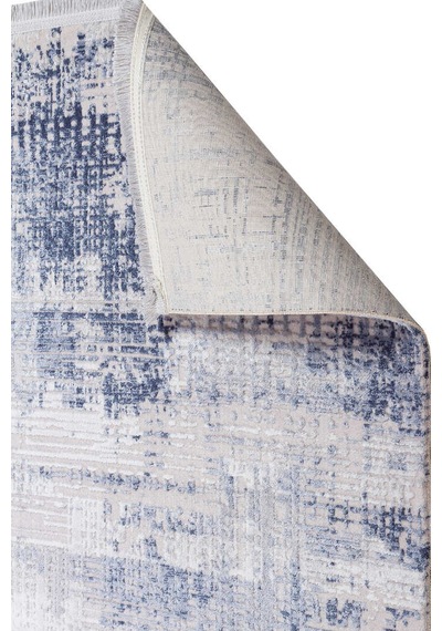 Alya Modern Tasarım Makine Oval Halı 20440 Mavi