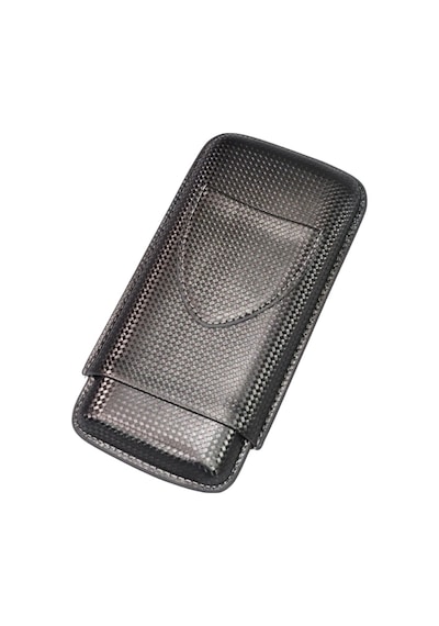 Pq Karbon Desenli Üçlü Puro Kılıfı - Tr9153