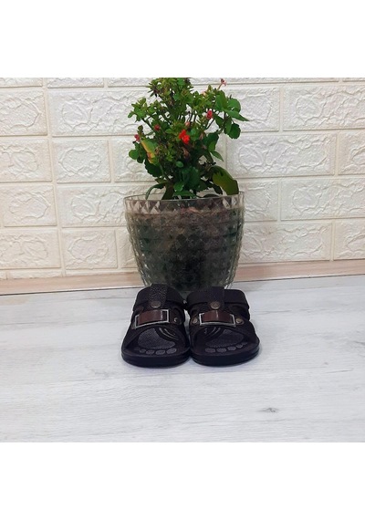 Fiyra Kajma Kahverengi Renk Erkek Çocuk Günlük Terlik 001