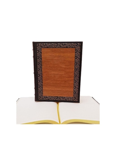 Dekoratif Hediyelik Ahşap Deri Defter Sgtandart