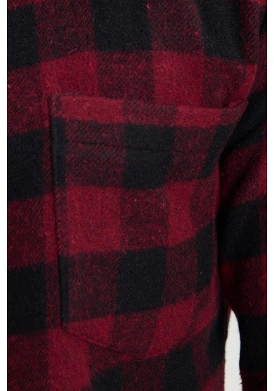 Tudors Erkek Slim Fit Dar Kesim Uzun Kollu Cepli Kareli Dama Desenli Kışlık Oduncu Gömlek-41693 Çok Renkli Tudors Erkek Slim Fit Dar Kesim Uzun Kollu Cepli Kareli Dama Desenli Kışlık Oduncu Gömlek-41693 Çok Renkli