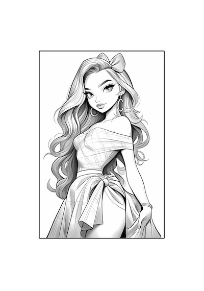 Kızlar İçin Anime Boyama Kitabı 60 Süper Ötesi Boyamalar