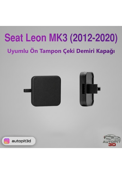 Seat Leon Mk3 2012-2020 Uyumlu Ön Tampon Çeki Demiri Kapağı