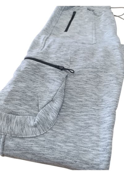 Erkek Kargo Jogger Pantolon Gri
