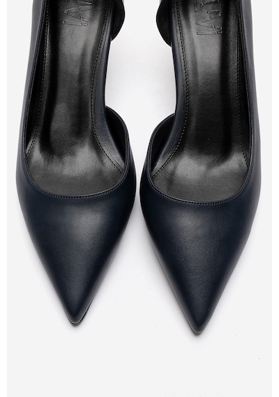 Luvishoes Arel Lacivert Cilt Kadın Topuklu Ayakkabı