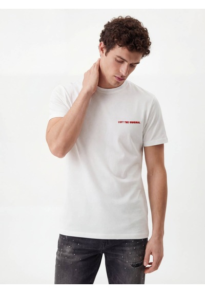 LOFT Regular Fit Erkek Tshirt K.kol Lf2041564 Q1.v1 Beyaz