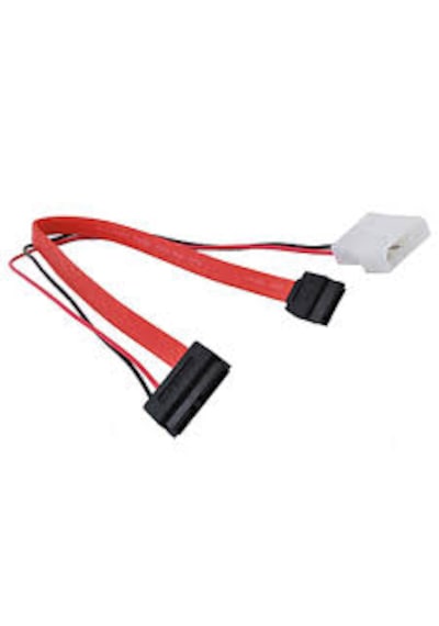 Alfais 4660 Sata 7 + 6 Pin Soket Slim Data Power Disk Hdd Kablosu