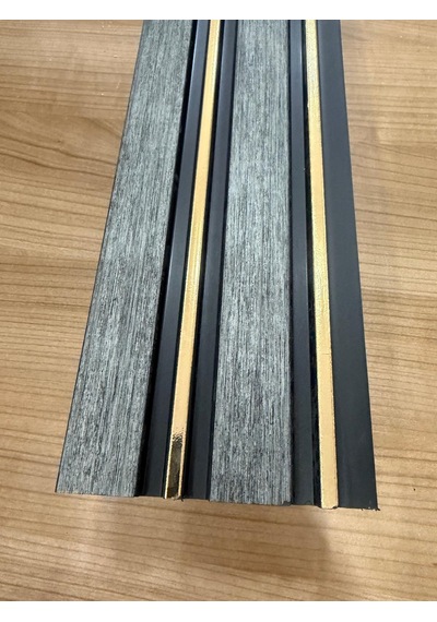 Polimer Greygold Duvar Ofis Tv Arkası Koridor Dekoratif Panel 5 Adet 55 Cm