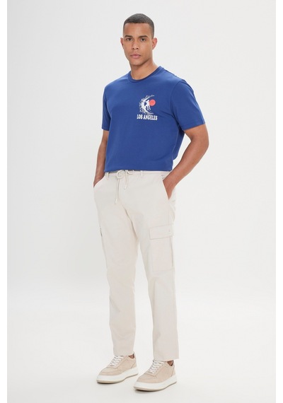 AC&Co / Altınyıldız Classics Erkek Tas Comfort Fit Rahat Kesim Pamuklu Esnek Yan Cepli Kargo Pantolon Taş AC&Co / Altınyıldız Classics Erkek Tas Comfort Fit Rahat Kesim Pamuklu Esnek Yan Cepli Kargo Pantolon Taş