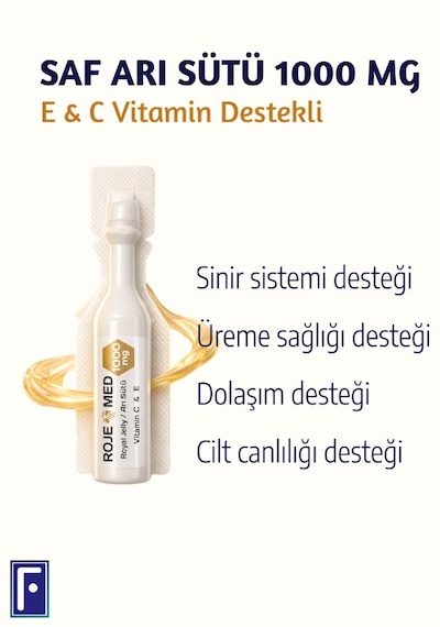 Royal Jelly 1000 Mg Arı Sütü Fresh Vitamin C & E 10 Shot 2'li Avantaj Paketi