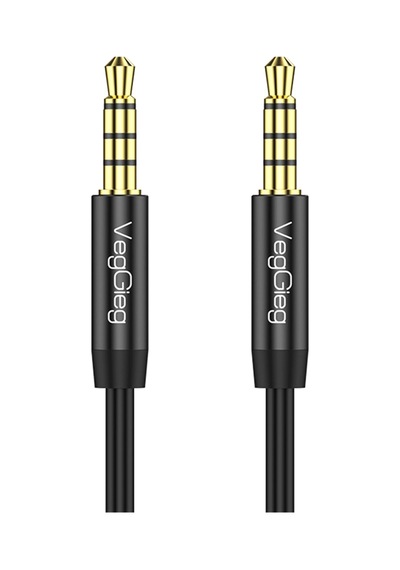 3.5mm Jack Trrs Hi-fi Örgülü Aux Mikrofon Ve Ses Kablosu 3 Metre